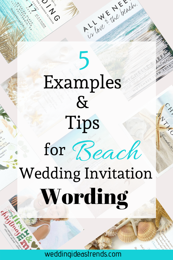 5 tips for beach wedding invitation wording