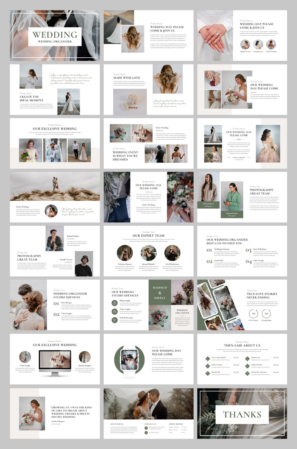 Wedding Photography & Organizer Google Slides Presentation Template